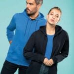 Kariban KA479 Majica s Kapuljačom na Zip - Crna, Siva, Zelena
