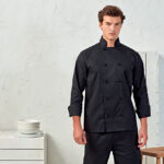 Premier Kuharska Bluza 'CUISINE' PR661 - Bijela/Crna