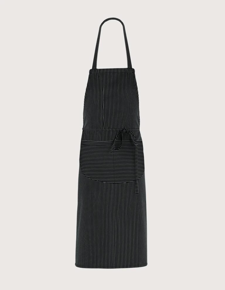 Lima Kuharska Pregača s Prsnikom – Pinstripe