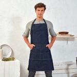 Indigo denim pregača za kuhare