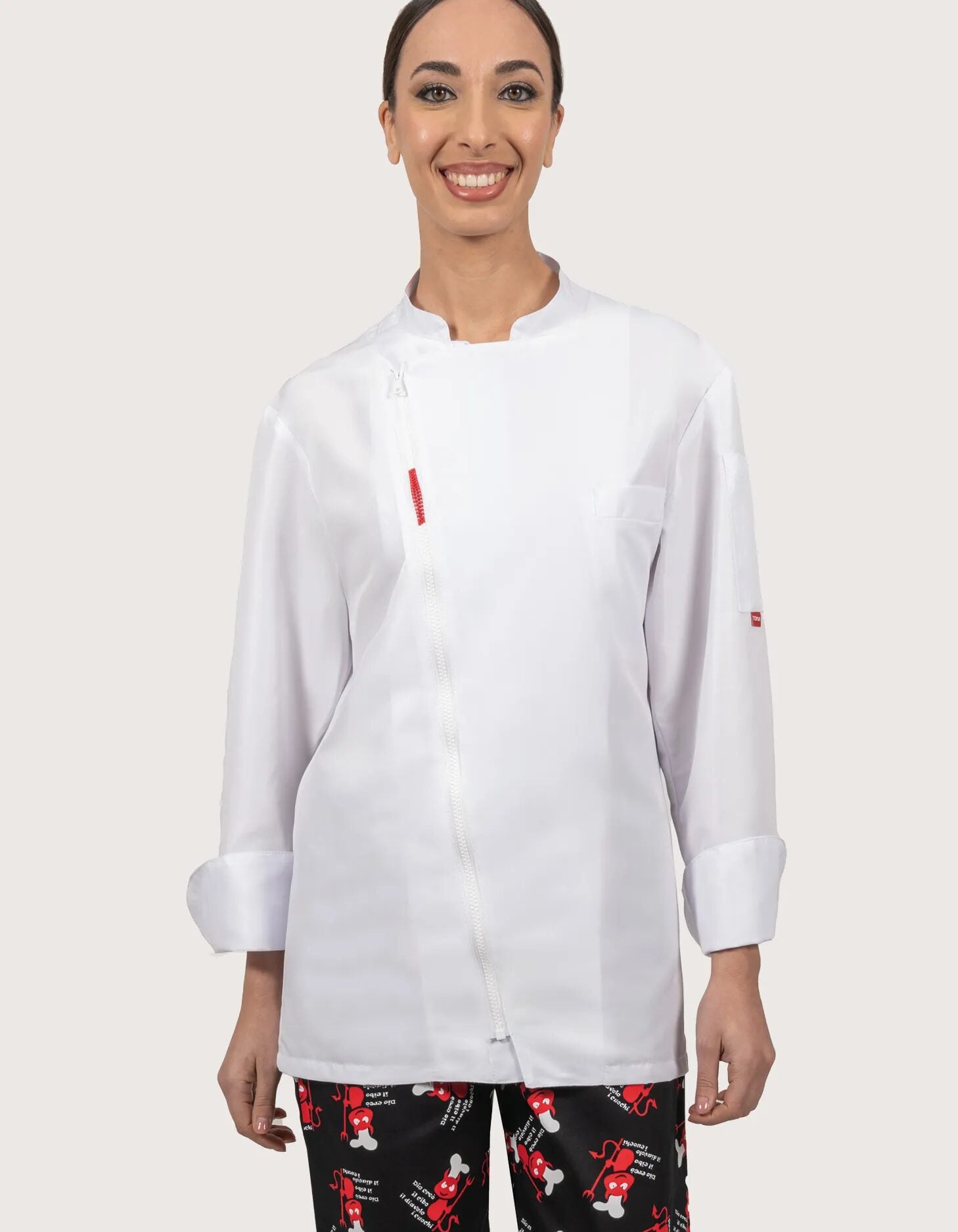 Toma Youniform unisex kuharska bluza RIAN - bijela - 1