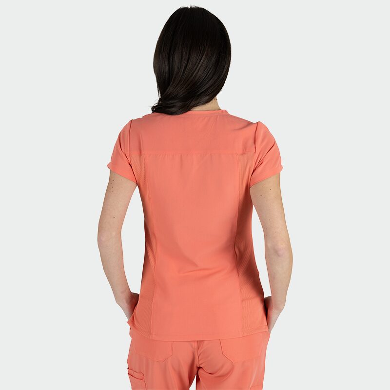 Ženska medicinska bluza JULIA, koraljna - 4