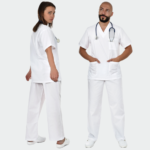 Unisex medicinski komplet COLOMBO, bijeli - 1 Unisex medicinski komplet COLOMBO, bijeli - 1