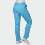 Unisex medicinske hlače DANTE, azurno plava - 4